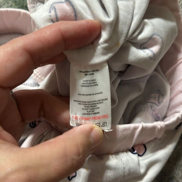 Life is Good Light Pink Navy Coffee Cup Graphic Short Sleeve Top & Shorts PJ Set - Picture 15 of 15